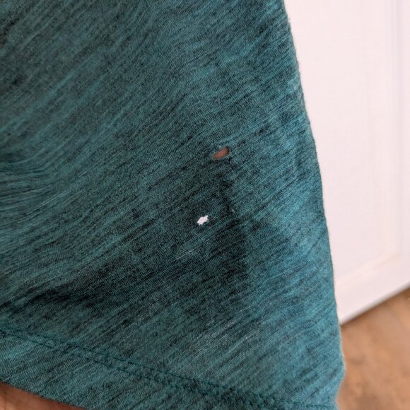 Ibex Carmen Merino Wool Racerback Tank Dress Fit & Flare Teal Blue Size Smal - Picture 7 of 11